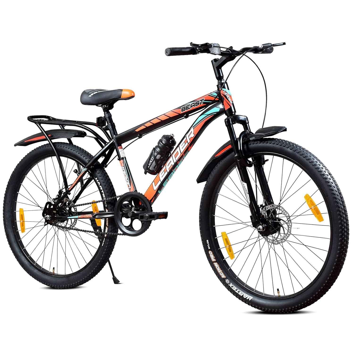 Leader Beast 26T IBC Mountain Bike – Premium Single-Speed City & Mountain Cycle for Men (Matt Black)