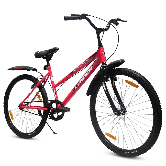 Leader Urban Girl 26T City Bike – Stylish Manual Ride for Women, No Battery Required