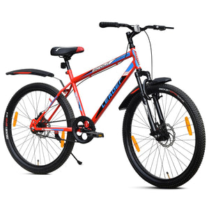 Leader Scout 26T Electric Cycle Alternative – Best Affordable Bike for Men, Teens & Youth with Dual Disc Brakes & Suspension