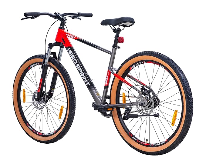 Hero Enzo 27.5T Mountain Bike for Men | Single Speed Bicycle with Disc Brakes, Alloy Steel Frame | Hero Electric Bike Alternative for Urban & Off-Road Riding
