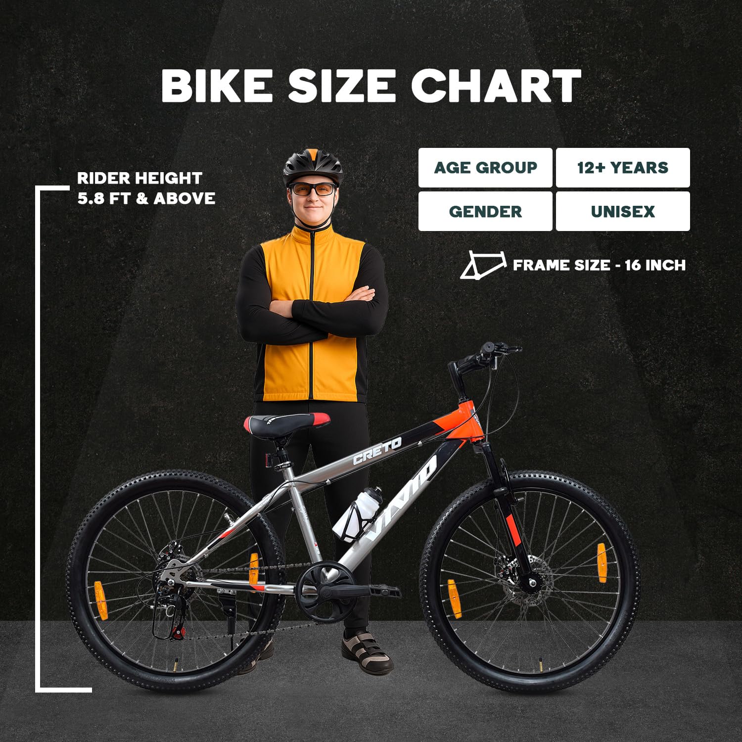 Leader Vivid Creto 29T Multispeed MTB – Premium 7-Speed Mountain Bike with Front Suspension & Dual Disc Brakes, Affordable Alternative to Electric Bicycles