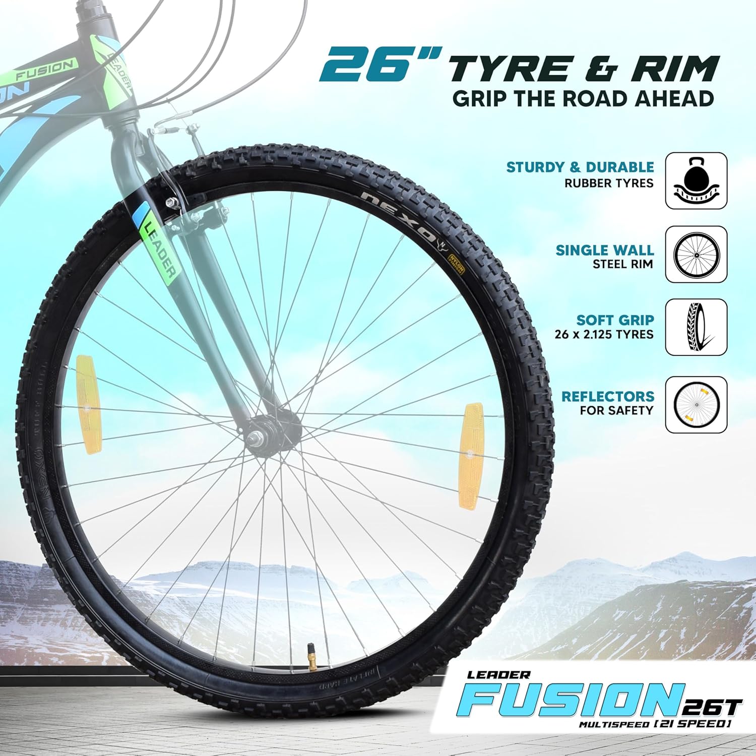 Leader Fusion 26T Hybrid Cycle with 21-Speed Gears – Affordable Alternative to Electric Bikes in India