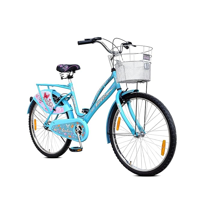Leader Lady Star Breeze 26T Lifestyle Bike for Women – Elegant Single-Speed Commuter with Basket & Carrier, Affordable Alternative to Electric Bicycles