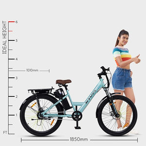 Motovolt KIVO Easy Electric Cycle – Best Affordable e Bike in India with Removable Battery, 45 Km Range & Front Suspension