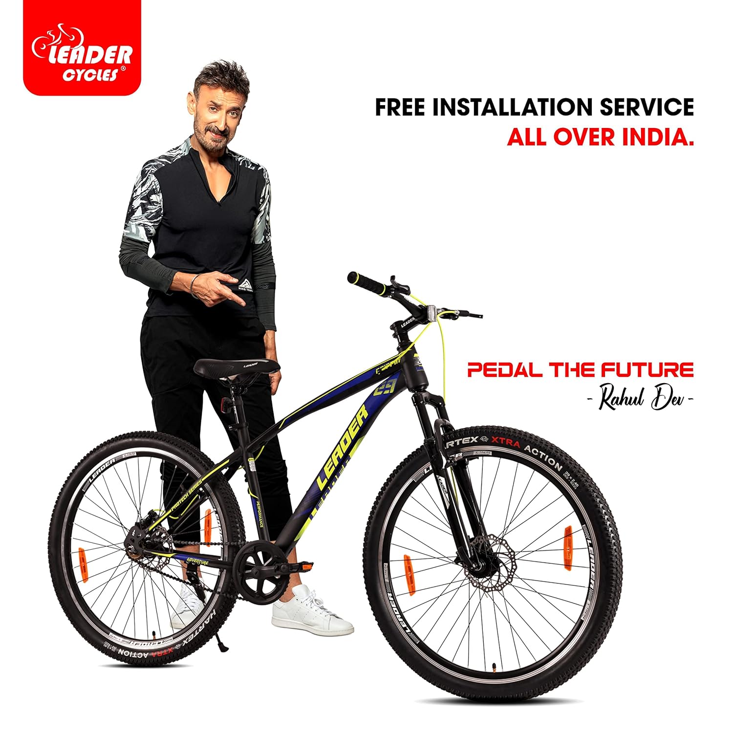 Leader Griffin 29T Single Speed MTB Cycle – Mountain Bike with Dual Disc Brake & Front Suspension | Affordable Eco Bike Alternative for Teens and Adults
