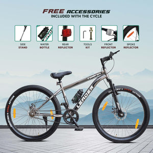 Leader Beast 26T Mountain Bike – Sleek Single‑Speed Cycle with Suspension & Dual Disc Brakes, Affordable Pedal‑Powered Alternative to Electric Bicycles