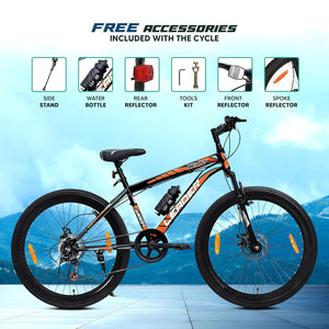 Leader Beast 26T 7-Speed Mountain Bike for Men – Affordable Alternative to Electric Bikes with Dual Disc Brakes & Front Suspension