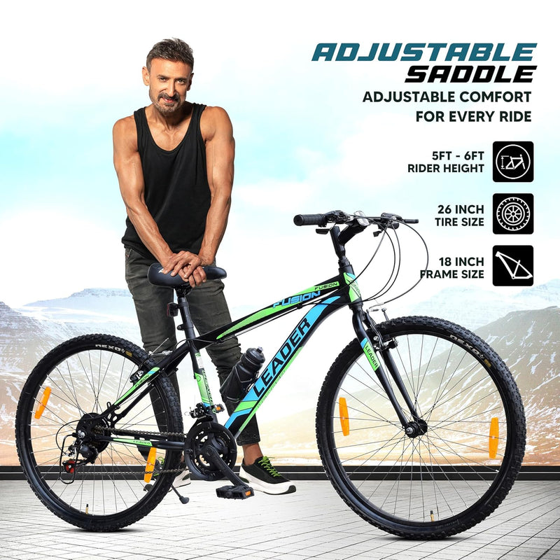 Leader Fusion 26T Hybrid Cycle with 21-Speed Gears – Affordable Alternative to Electric Bikes in India