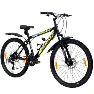 BUKE Avon Scoot 26T Multi-Speed Gear Cycle for Men | 7-Speed Mountain Bike with Disc Brakes | Alternative to Electric Bicycles & e Bikes