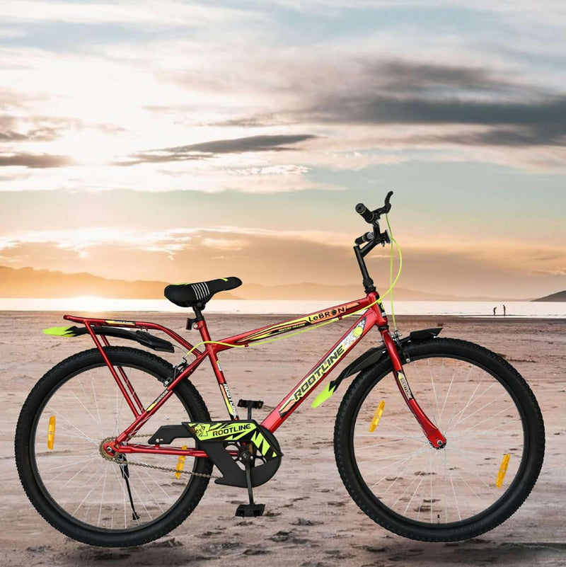 🚴 ROOTLINE Lebron 26T Electric Cycle for Men | 36V Lithium Battery E-Bike with Pedal Assist & Carrier