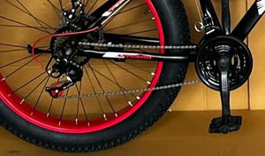 Apparrow Fat Tyre Electric Cycle | 21-Speed E Bike with Disc Brakes & Front Suspension