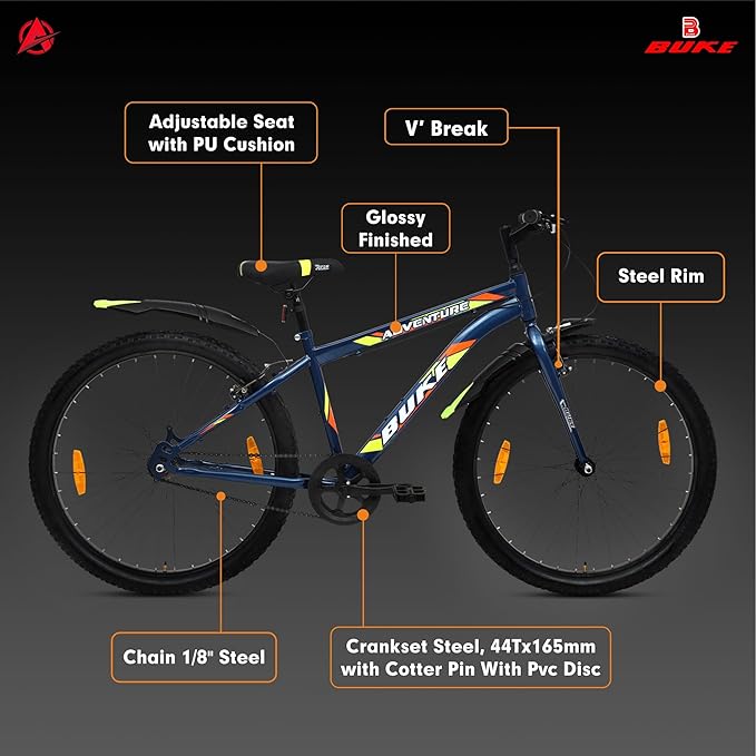 BUKE Adventure 27.5T Electric Cycle – Affordable Long-Range E-Bike for City & Trails