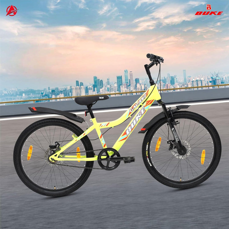 BUKE Avon Galaxy 24T Electric Cycle | Foldable E-Bike with Dual Disc Brakes & Alloy Frame for Adults