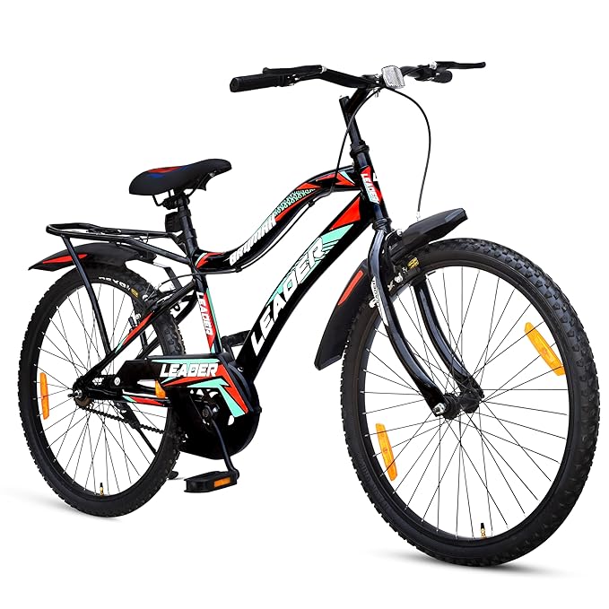 Leader Beast 26T IBC Mountain Bike – Premium Single-Speed City & Mountain Cycle for Men (Matt Black)