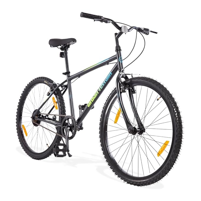 Urban Terrain Galaxy 26T MTB Bike for Men & Teens | Single-Speed Mountain Cycle | White | Affordable Alternative to Electric Bikes in India