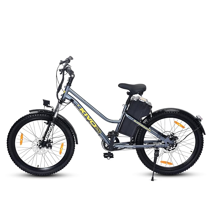 Motovolt KIVO Easy Electric Cycle – Best Affordable e Bike in India with Removable Battery, 45 Km Range & Front Suspension
