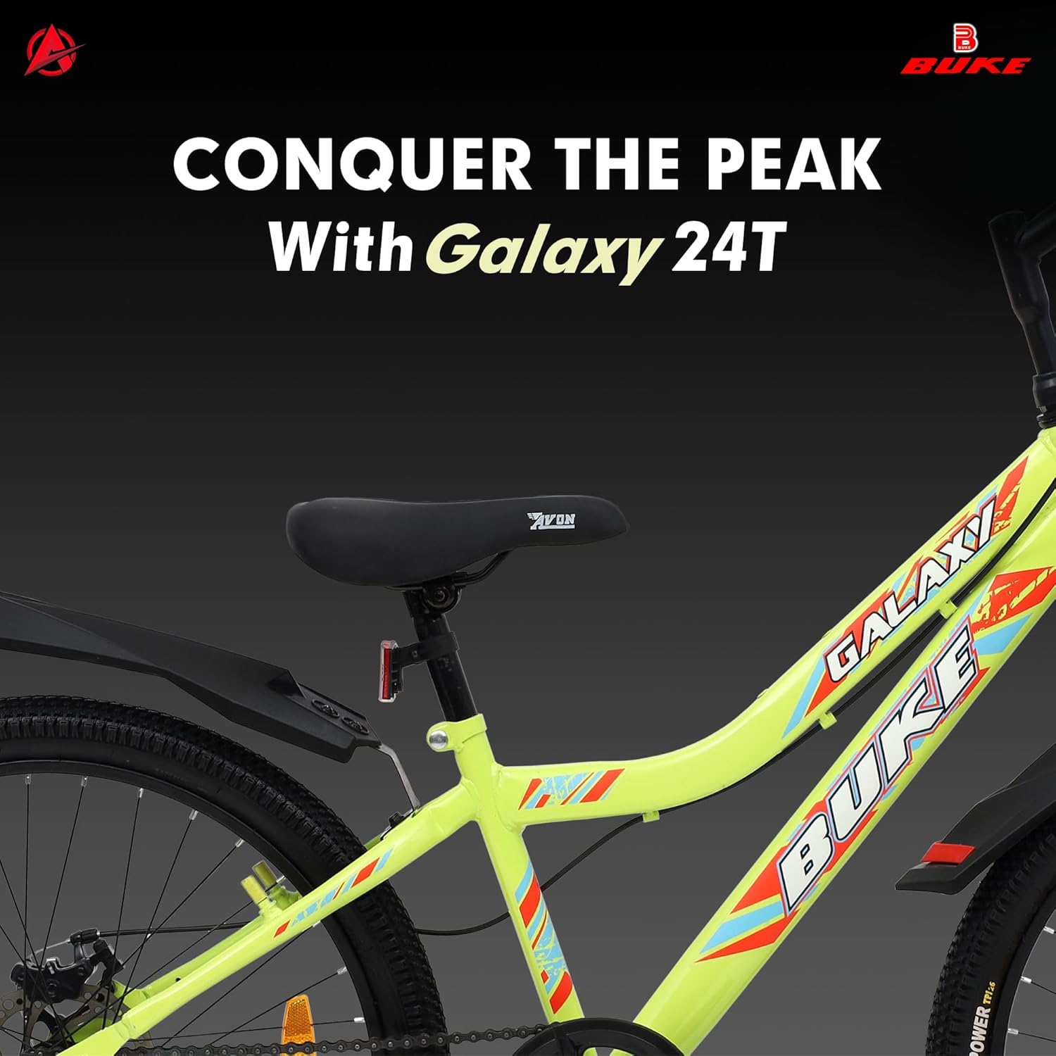 BUKE Avon Galaxy 24T Electric Cycle | Foldable E-Bike with Dual Disc Brakes & Alloy Frame for Adults