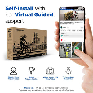 EMotorad ST-X City Electric Cycle | Step-Through E-Bike with Removable Battery & LCD Display