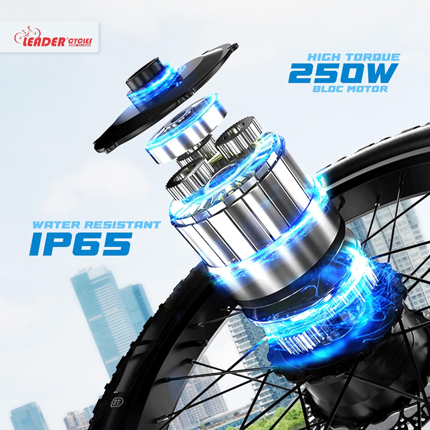 🚴 Leader E-Power L6 Pro 27.5T Electric Cycle | 250W Motor, Removable Battery & Dual Disc Brakes
