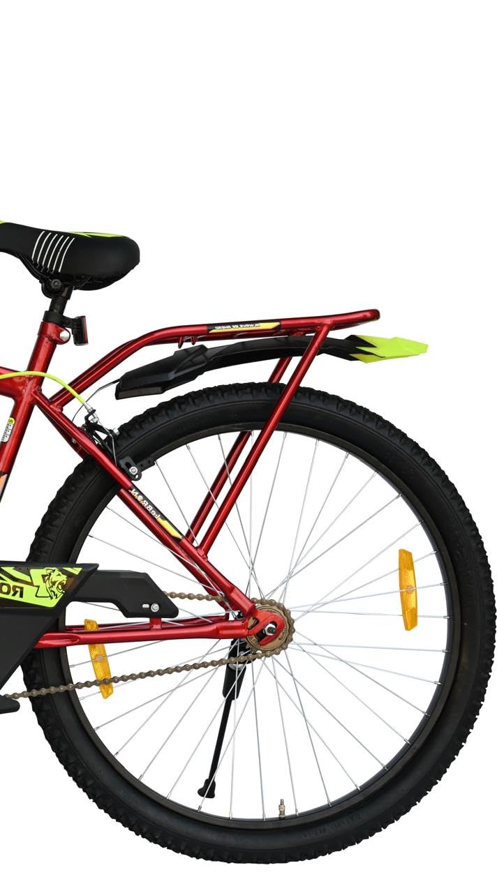 🚴 ROOTLINE Lebron 26T Electric Cycle for Men | 36V Lithium Battery E-Bike with Pedal Assist & Carrier