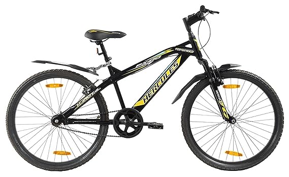 Hercules Fx100 Electric Cycle Alternative | 26T Mountain Bike for Men with Steel Frame & V-Brakes