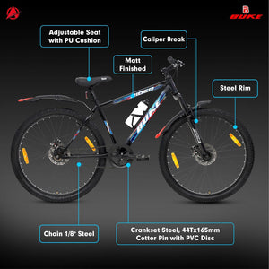 BUKE Rider 27.5T Electric Cycle | Dual Suspension E-Bike with Disc Brakes for Men & Adults