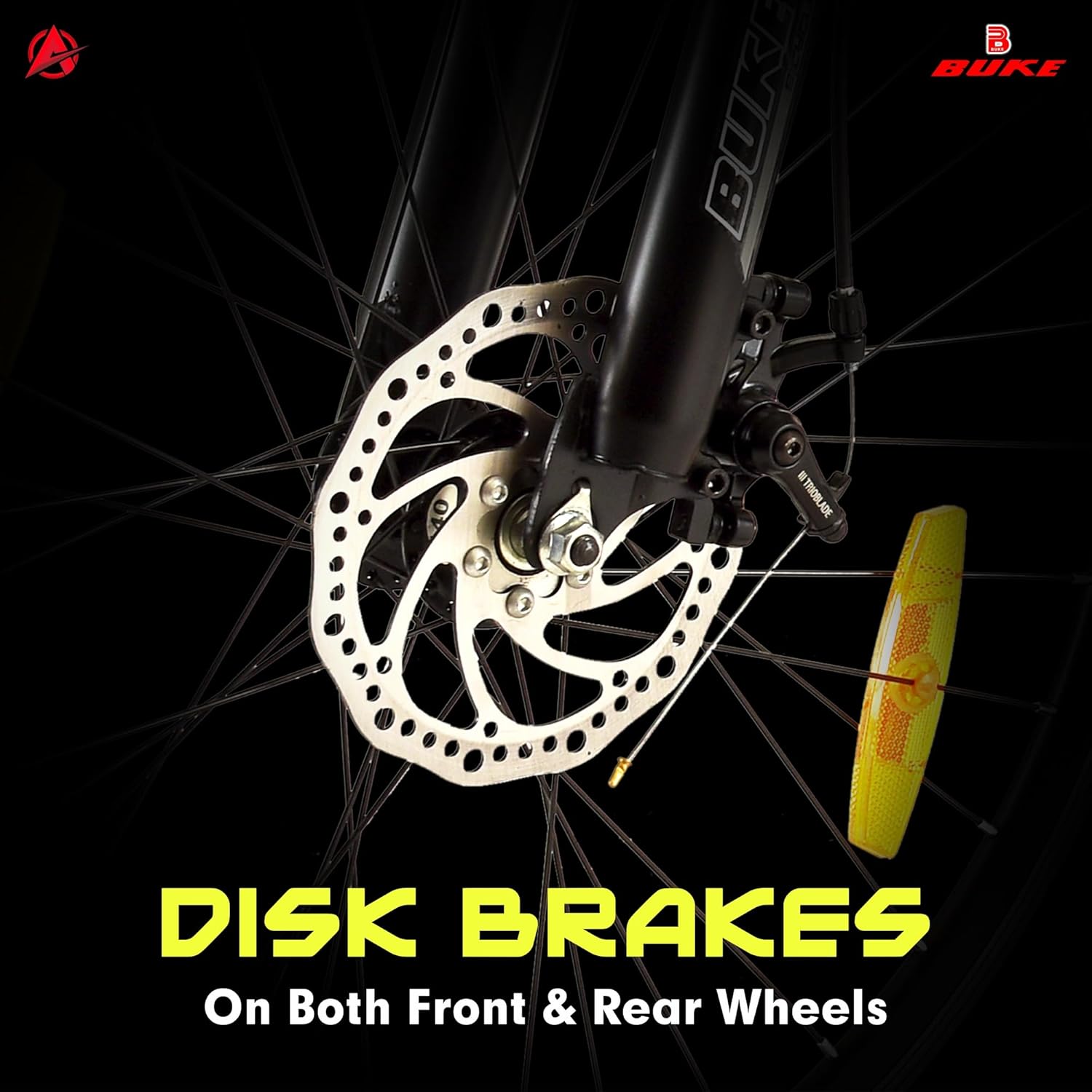 BUKE Avon Scoot 26T Multi-Speed Gear Cycle for Men | 7-Speed Mountain Bike with Disc Brakes | Alternative to Electric Bicycles & e Bikes
