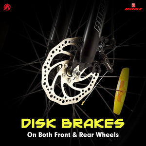 BUKE Avon Scoot 26T Multi-Speed Gear Cycle for Men | 7-Speed Mountain Bike with Disc Brakes | Alternative to Electric Bicycles & e Bikes