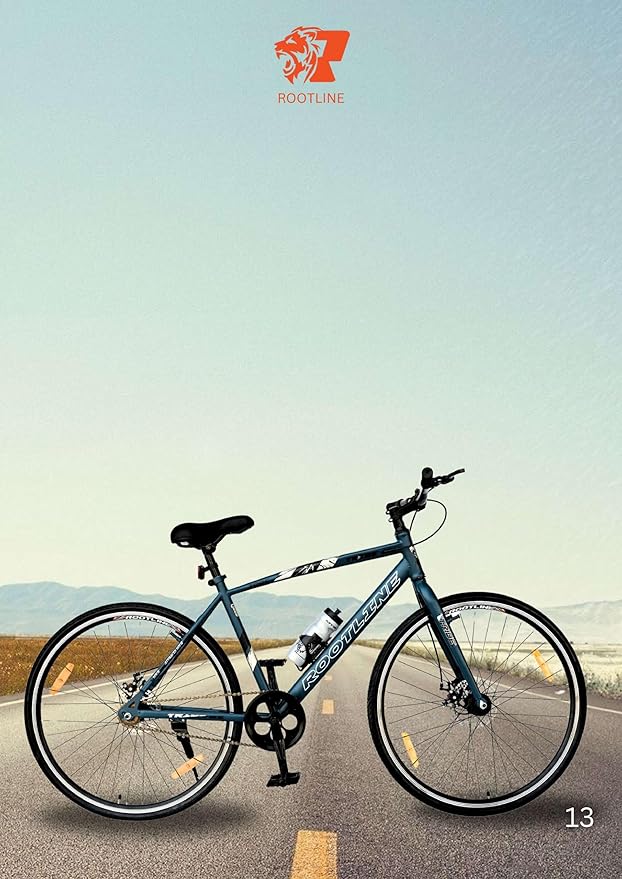 ROOTLINE Tribe 700C Hybrid Cycle with Dual Disc Brakes | Affordable Racing-Style Bicycle for City & Trail