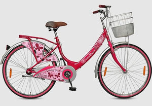 CYCLOHUB Hero Girls Miss India Gold 26T Road Bicycle – Stylish Steel Frame Bike for Women, Affordable Alternative to Electric Bikes