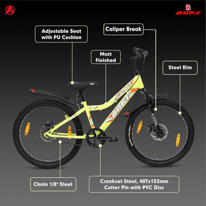 BUKE Avon Galaxy 24T Electric Cycle | Foldable E-Bike with Dual Disc Brakes & Alloy Frame for Adults