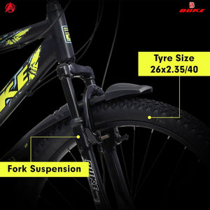 BUKE Avon Scoot 26T Multi-Speed Gear Cycle for Men | 7-Speed Mountain Bike with Disc Brakes | Alternative to Electric Bicycles & e Bikes
