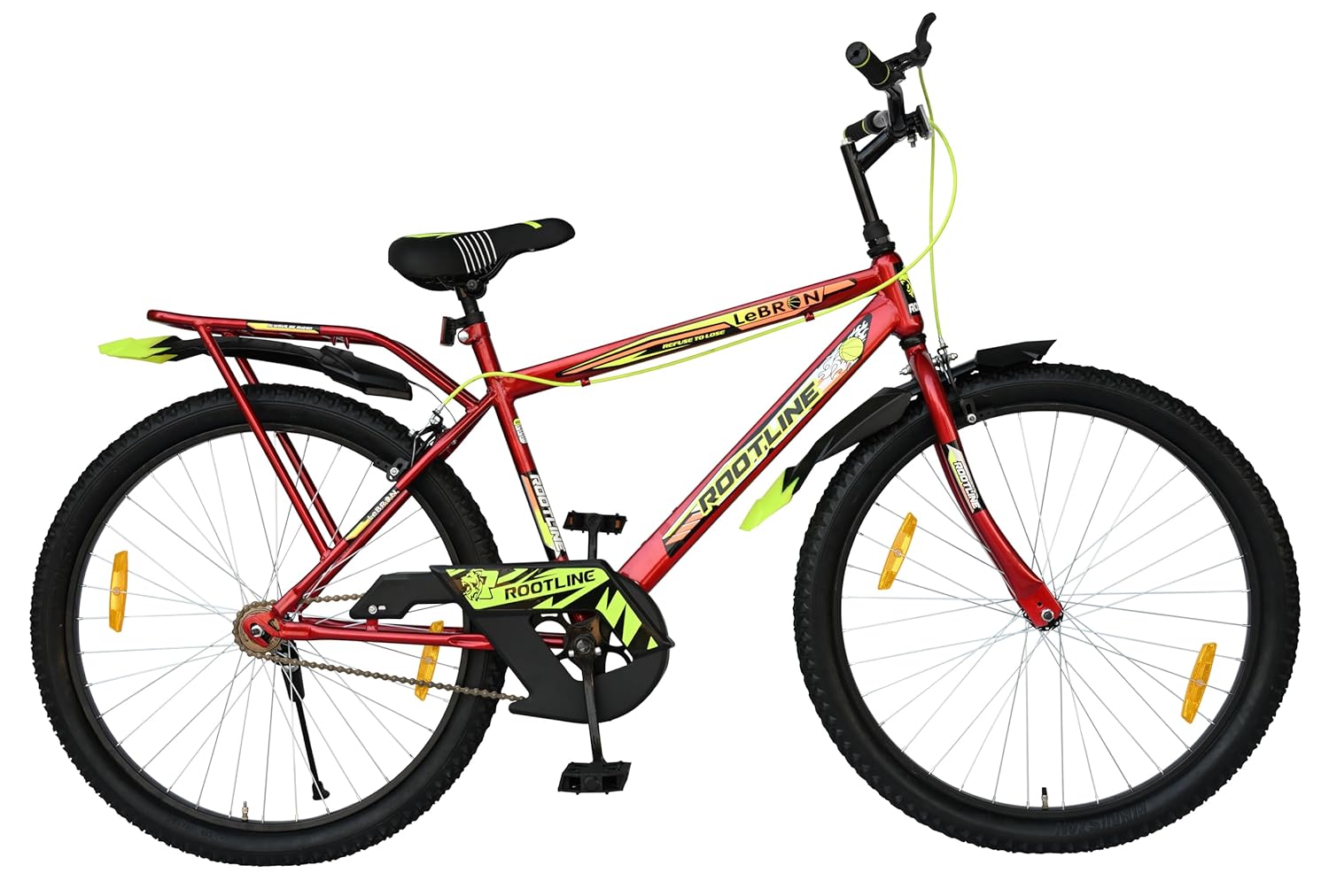 🚴 ROOTLINE Lebron 26T Electric Cycle for Men | 36V Lithium Battery E-Bike with Pedal Assist & Carrier
