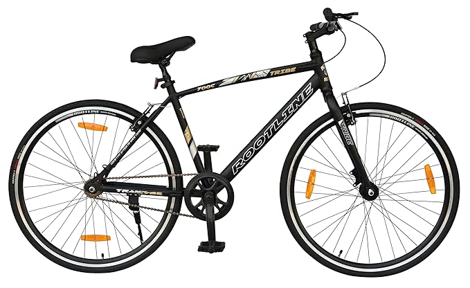 ROOTLINE Tribe 700C Hybrid Cycle with Dual Disc Brakes | Affordable Racing-Style Bicycle for City & Trail