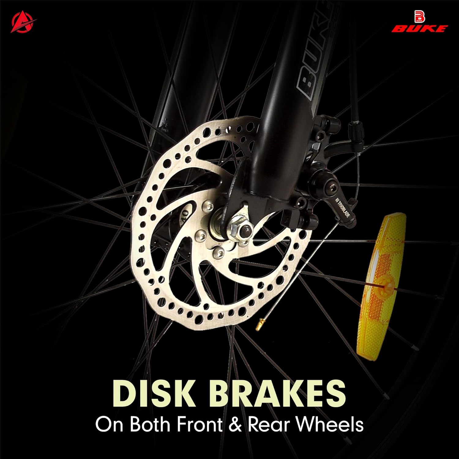 BUKE Avon Galaxy 24T Electric Cycle | Foldable E-Bike with Dual Disc Brakes & Alloy Frame for Adults