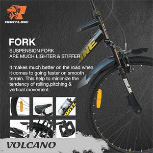 Rootline Volcano 26T Mountain Bike – Affordable Alternative to Electric Cycles in India