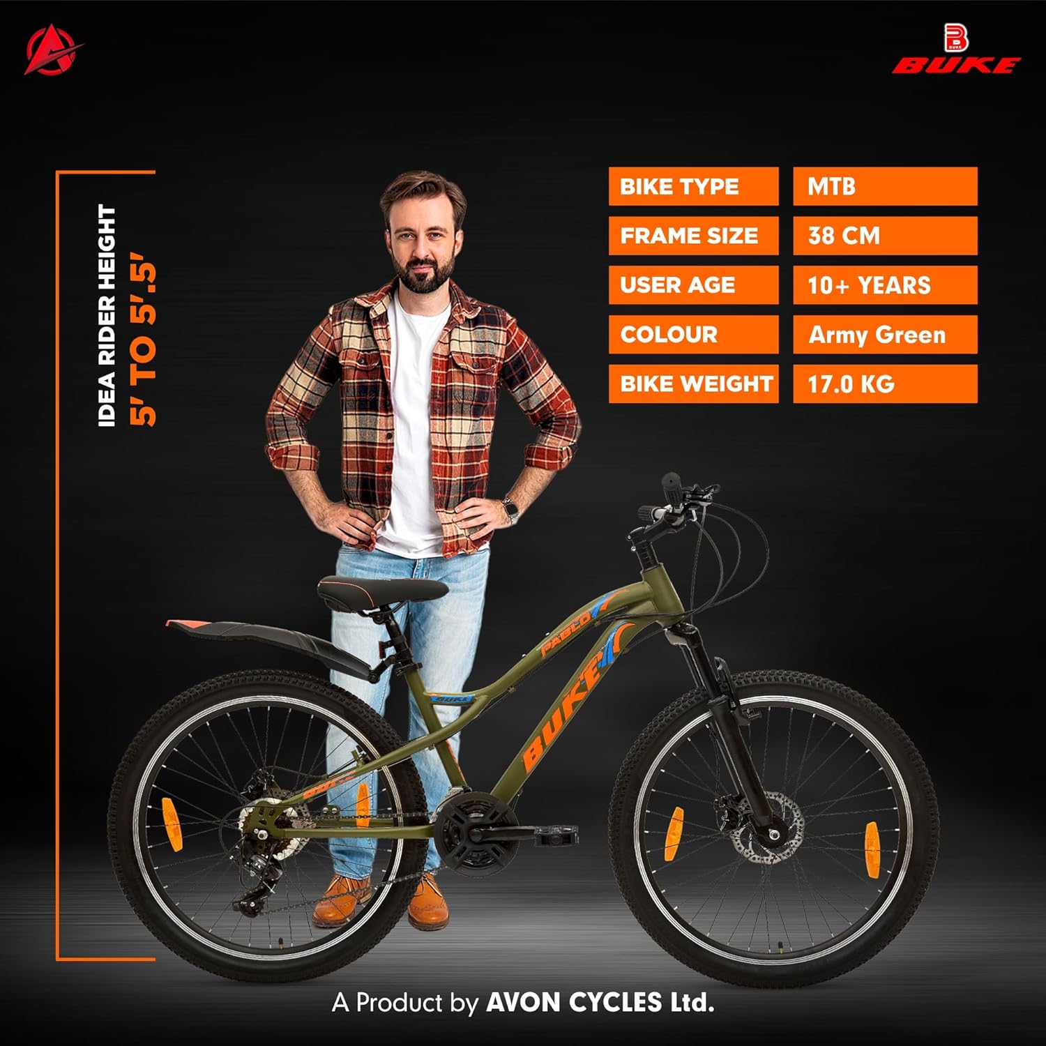 Avon Electric Cycle 26T | Long Range E-Bike with Powerful Battery & Disc Brakes