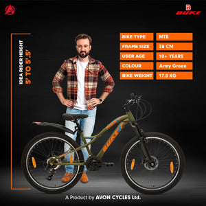 Avon Electric Cycle 26T | Long Range E-Bike with Powerful Battery & Disc Brakes