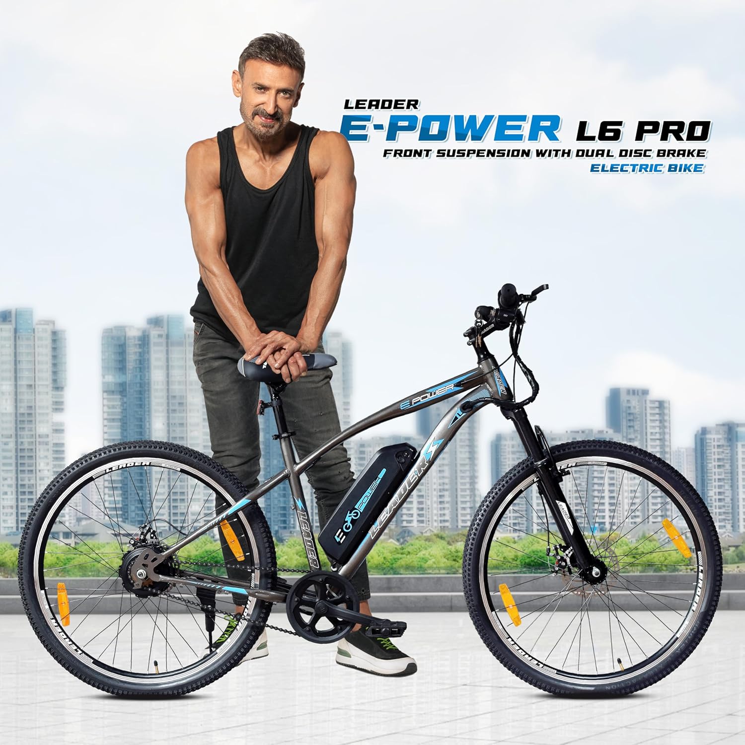 🚴 Leader E-Power L6 Pro 27.5T Electric Cycle | 250W Motor, Removable Battery & Dual Disc Brakes