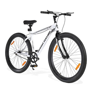Urban Terrain Galaxy 26T MTB Bike for Men & Teens | Single-Speed Mountain Cycle | White | Affordable Alternative to Electric Bikes in India