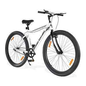 Urban Terrain Galaxy 26T MTB Bike for Men & Teens | Single-Speed Mountain Cycle | White | Affordable Alternative to Electric Bikes in India