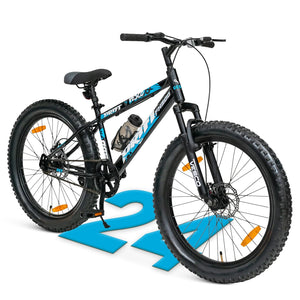 VESCO Drift FX300 24T Kids Electric Cycle – Semi-Fat Tyres, Front Suspension & Dual Disc Brakes | Stylish E-Bike for Boys & Girls