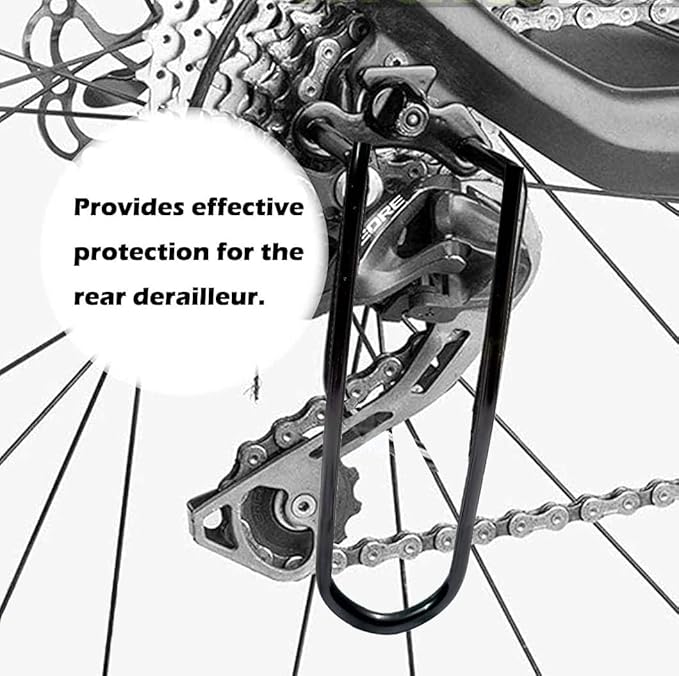 Universal Rear Derailleur Guard for Electric Cycle & Mountain Bike | Heavy-Duty Steel Protection