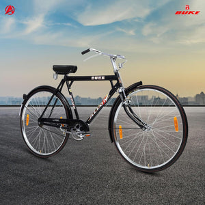 BUKE Alton 28T Electric Cycle | 22” Steel Frame, Dual Disc Brakes & Long-Range Battery E Bike for Men