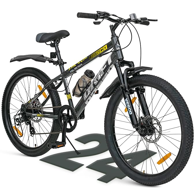 VESCO Drift 26T Electric Cycle – 7-Speed Mountain E-Bike with Dual Disc Brakes & Suspension