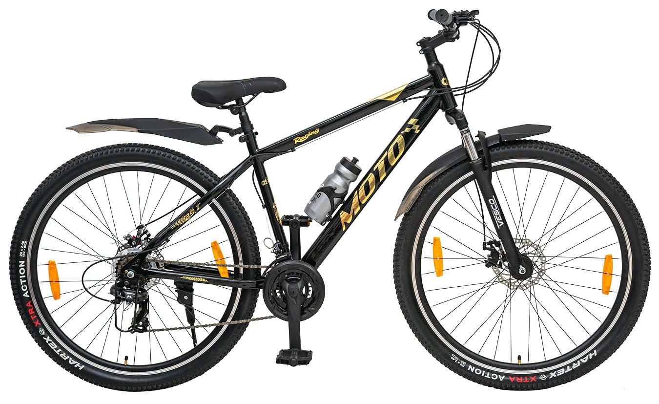 VESCO Moto 29-T Electric Cycle | 21-Speed Shimano Gears, Dual Disc Brakes & 29” Fat Tyre E-Bike for Men & Women