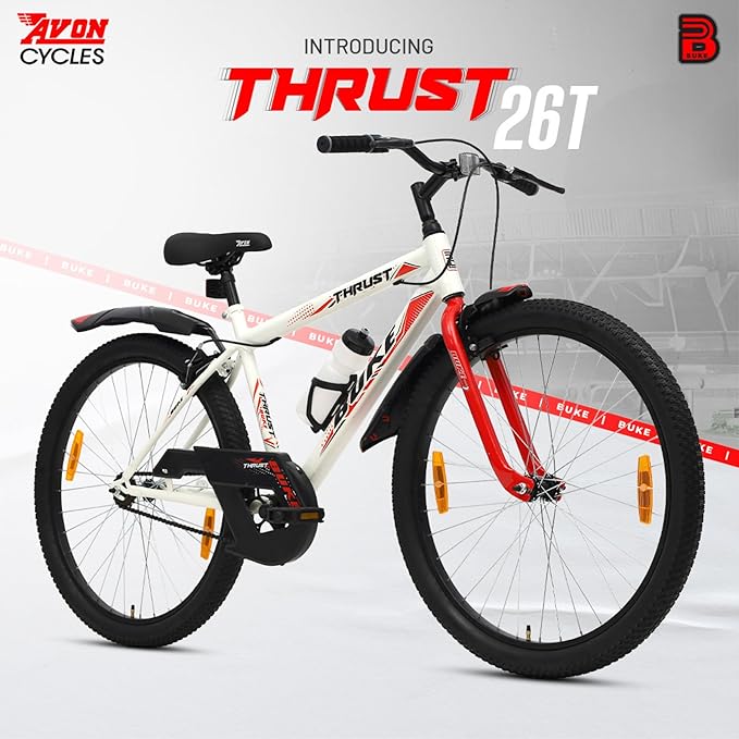 Avon Buke Thrust 26T Electric Cycle | Affordable E-Bike with 26” MTB Tyres & Steel Frame
