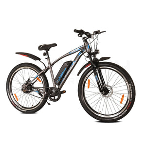 Leader E-Power L6 Electric Cycle – 27.5T E-Bike with 250W Motor, Dual Disc Brakes & Suspension