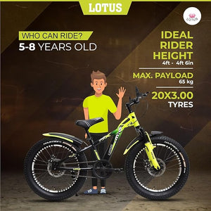 Lotus Lander Freeride 20-Inch Kids Cycle – Affordable, Stylish & Safe Bicycle for Children