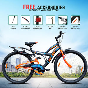 Leader Xtreme 26T Electric Cycle for Men – Rear Suspension, 26″ Wheels & Dual Brakes | Affordable E-Bike for Daily Commutes